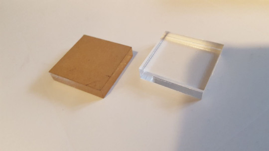 Clear Acrylic Square Bases Stands Mineral Collectible Mount Display 1/2″ Thick