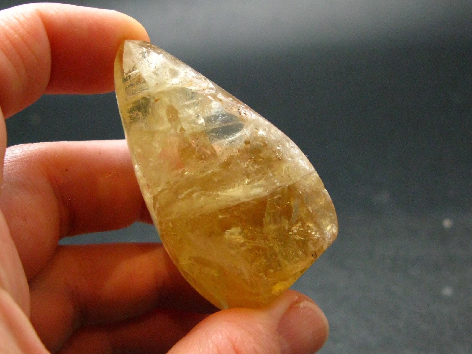 Citrine Unheated Polished Crystal From Brazil – 2.0″ – 42.17 Grams