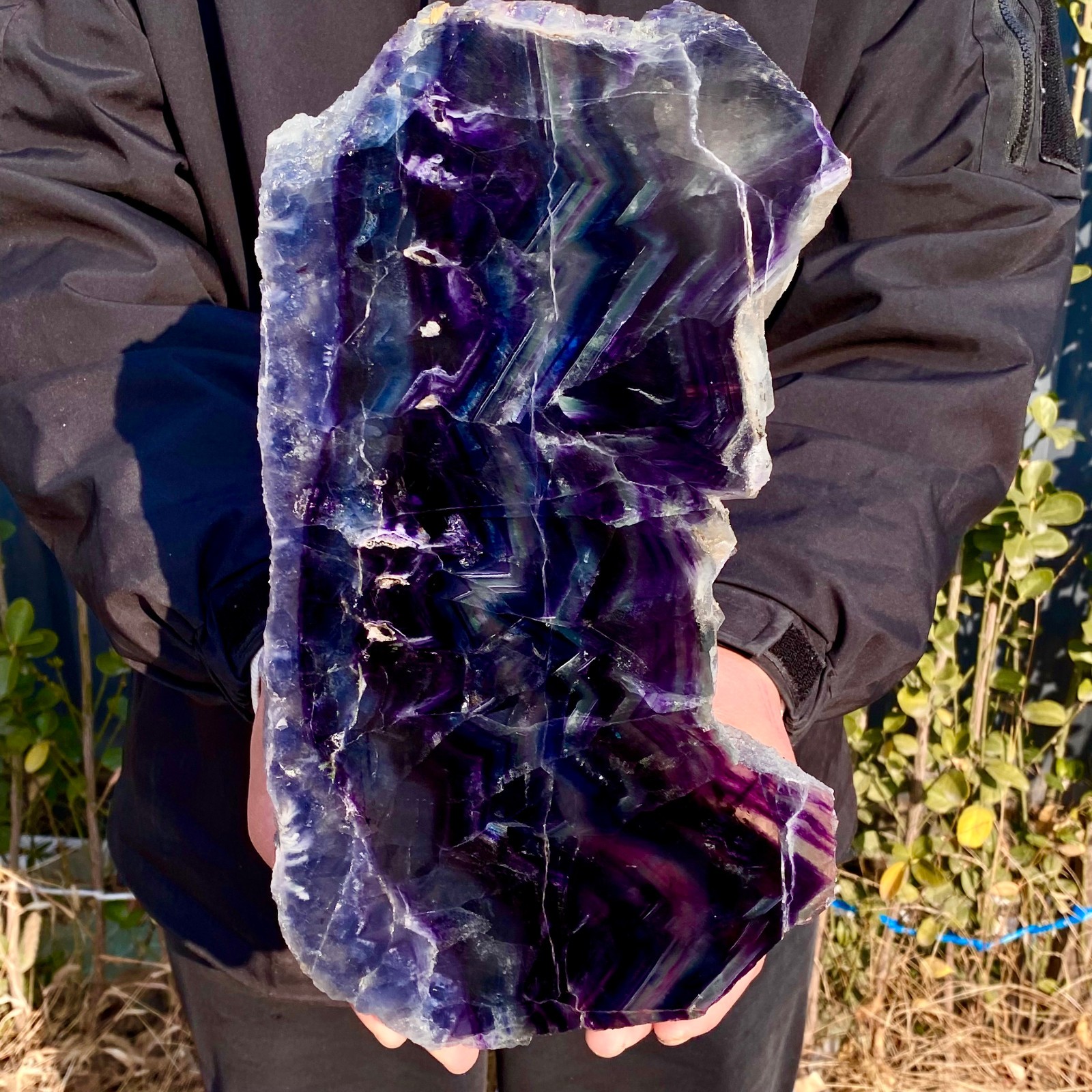 6.3LB Natural beautiful Rainbow Fluorite Crystal stone specimens