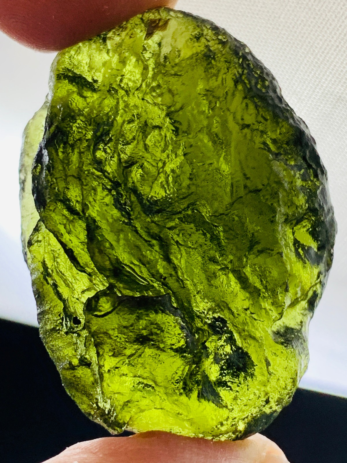 TOP Moldavite Raw Moldavite Crystal from Czech Republic PICcertificate 80CT