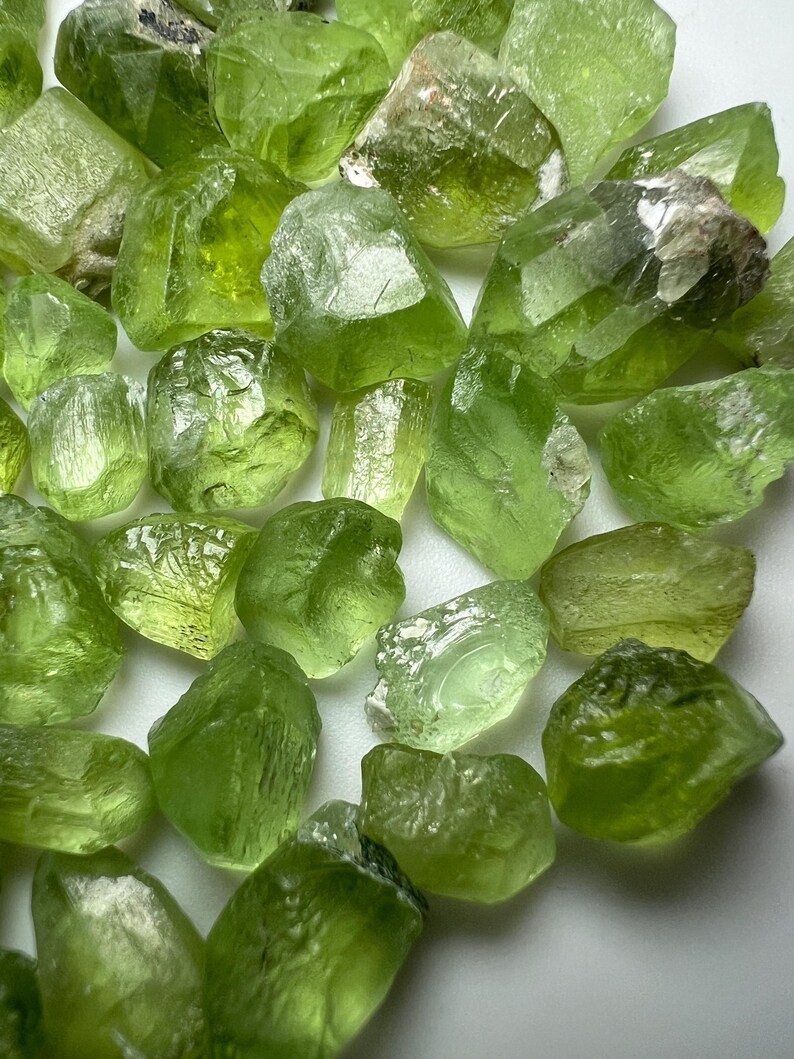 270 Carat Faceted cut Grade Green Peridot Crystals From PAKISTAN