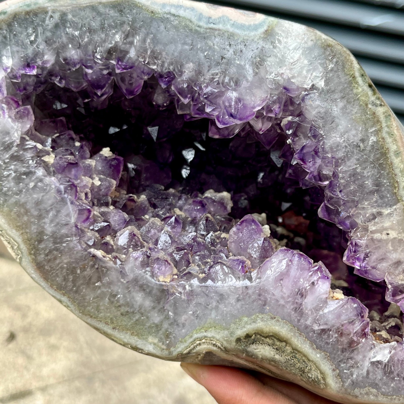 6.4 lb Amethyst Cluster Heart Crystal Birthday Gift Home Decor Collectible Art