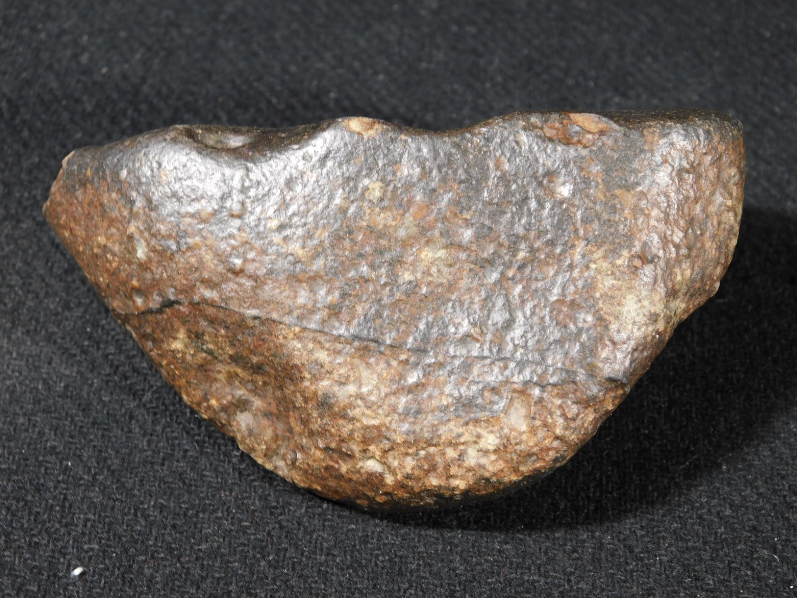 wOw! Stony METEORITE with DARK Fusion Crust and REGMAGLYPTS Libya 274gr