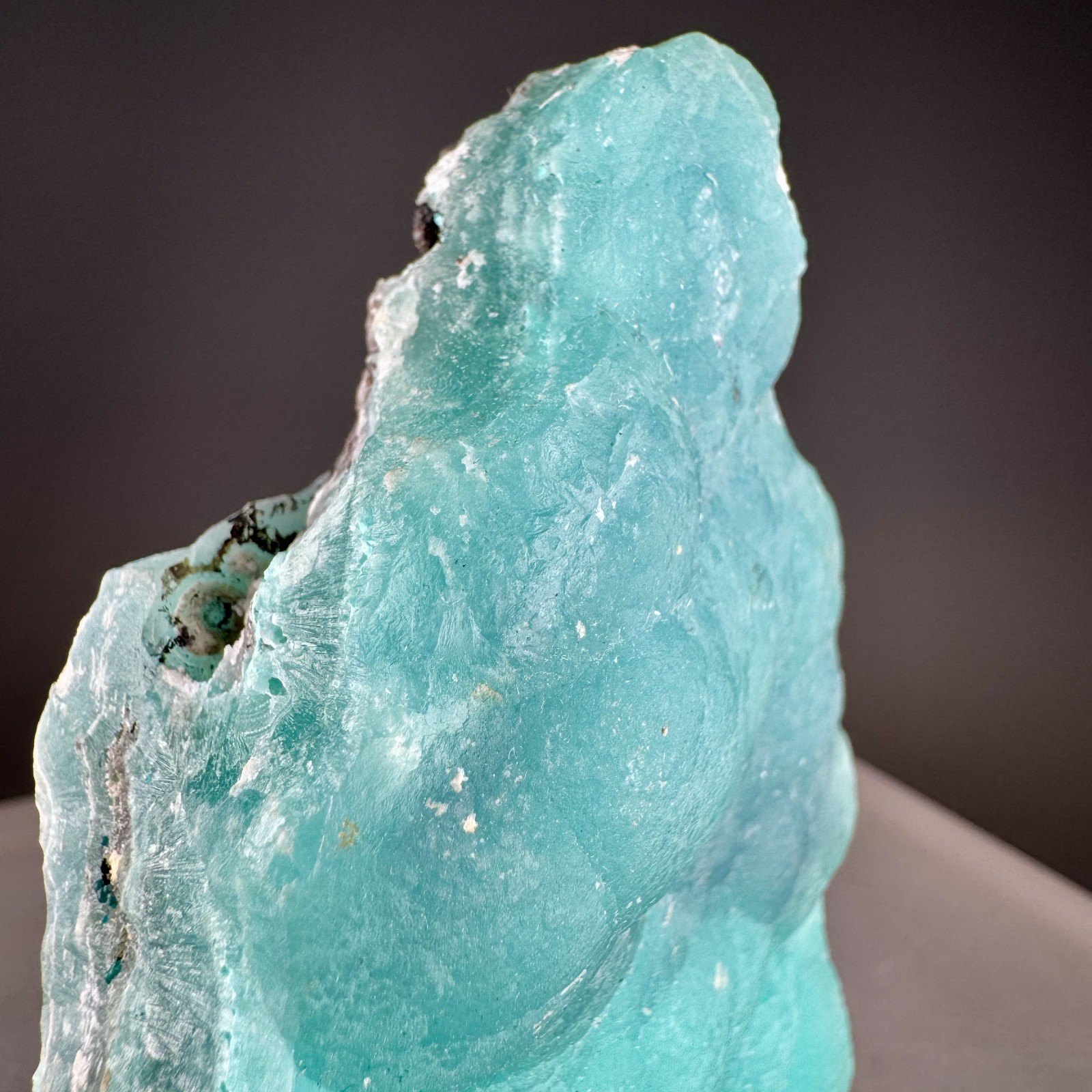 Vibrant Blue Smithsonite: Yanga Koubenza mines, Mfouati, Republic of Congo