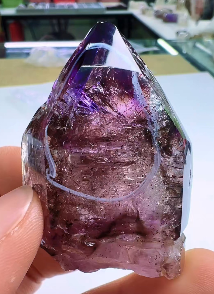 51*36*25mm Natural Enhydro Quartz Crystal Moving Water Drop Reiki Heal Specimens