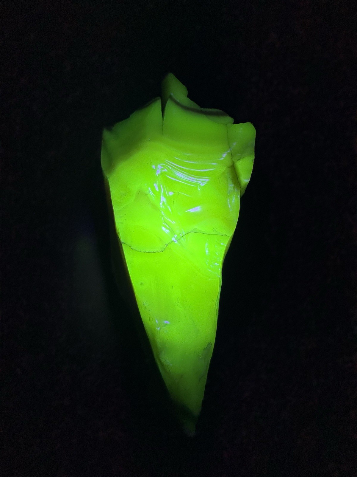 Stunning Uranium Slag Glass Cullet Mixed Blue Yellow Orange HOUZER Rock Overpour