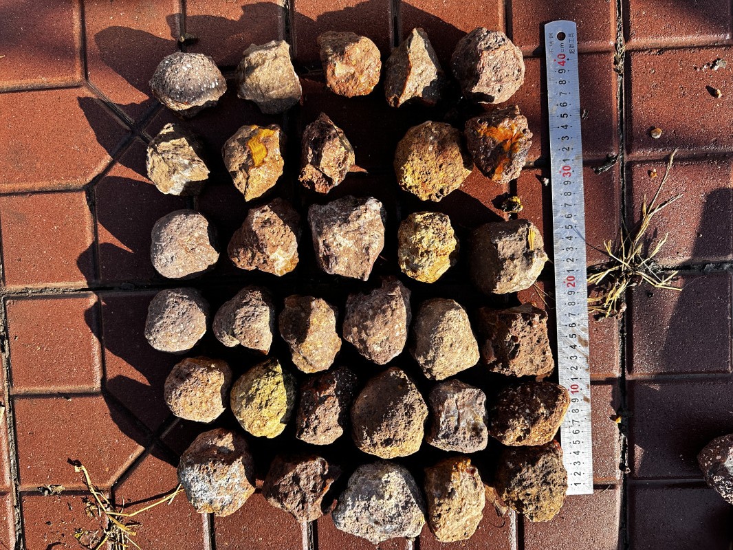 Rough China pujiang Agate Achat Nodule Specimen thundereggs 1kg 6-12pcs