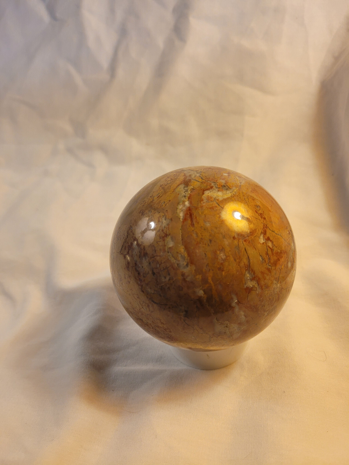 Polished marble ball sphere orb 4″
