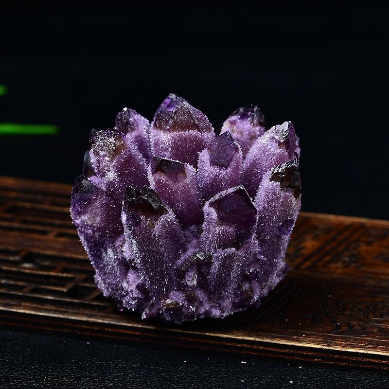 200-300g Raw Amethyst Crystal Quartz Cluster Specimens Healing Reiki Ornaments