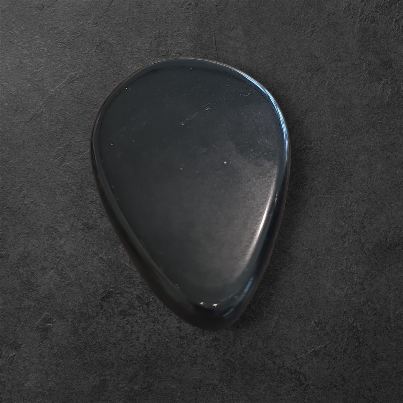 OOAK Hand Cut Black Obsidian Cabachon Nevada Stone Lapidary Cab By Gerry Lohrey