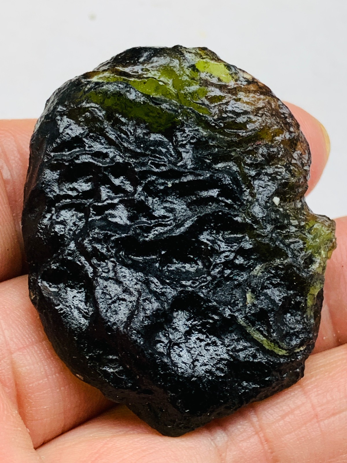 TOP Moldavite Raw Moldavite Crystal from Czech Republic PICcertificate 115CT