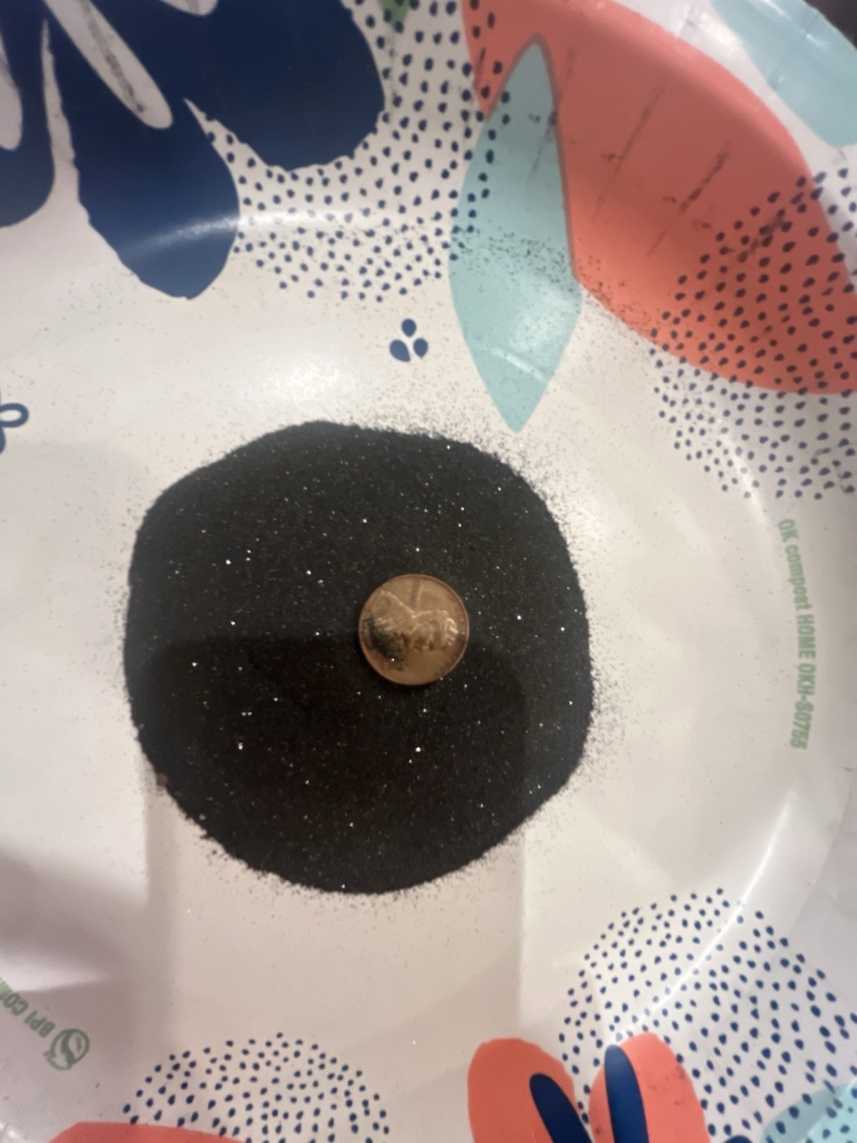 4 ounces of Magnetite 95% pure, Black Sand Mineral w/Visible Metallic Particles