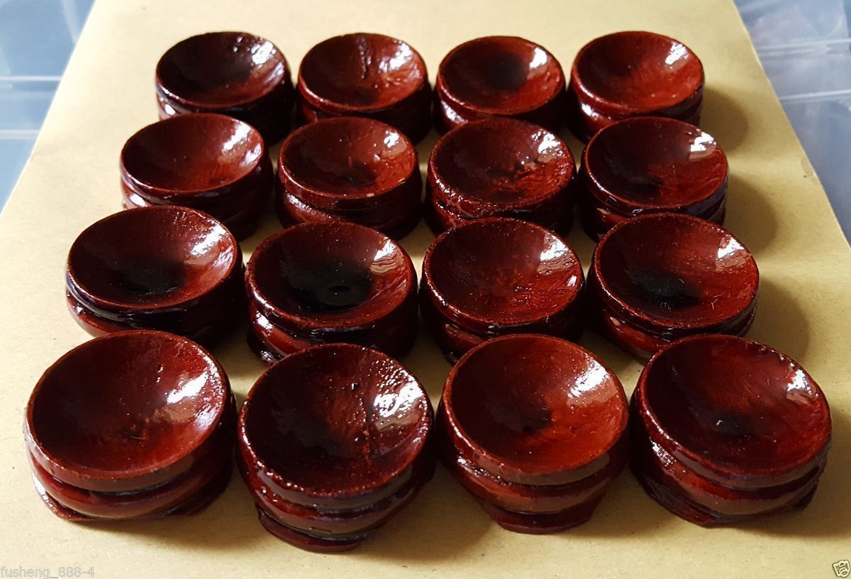 300g 100pcs wooden Stand Small Pedestal Holding CRYSTAL Sphere 28mm/Wholesale