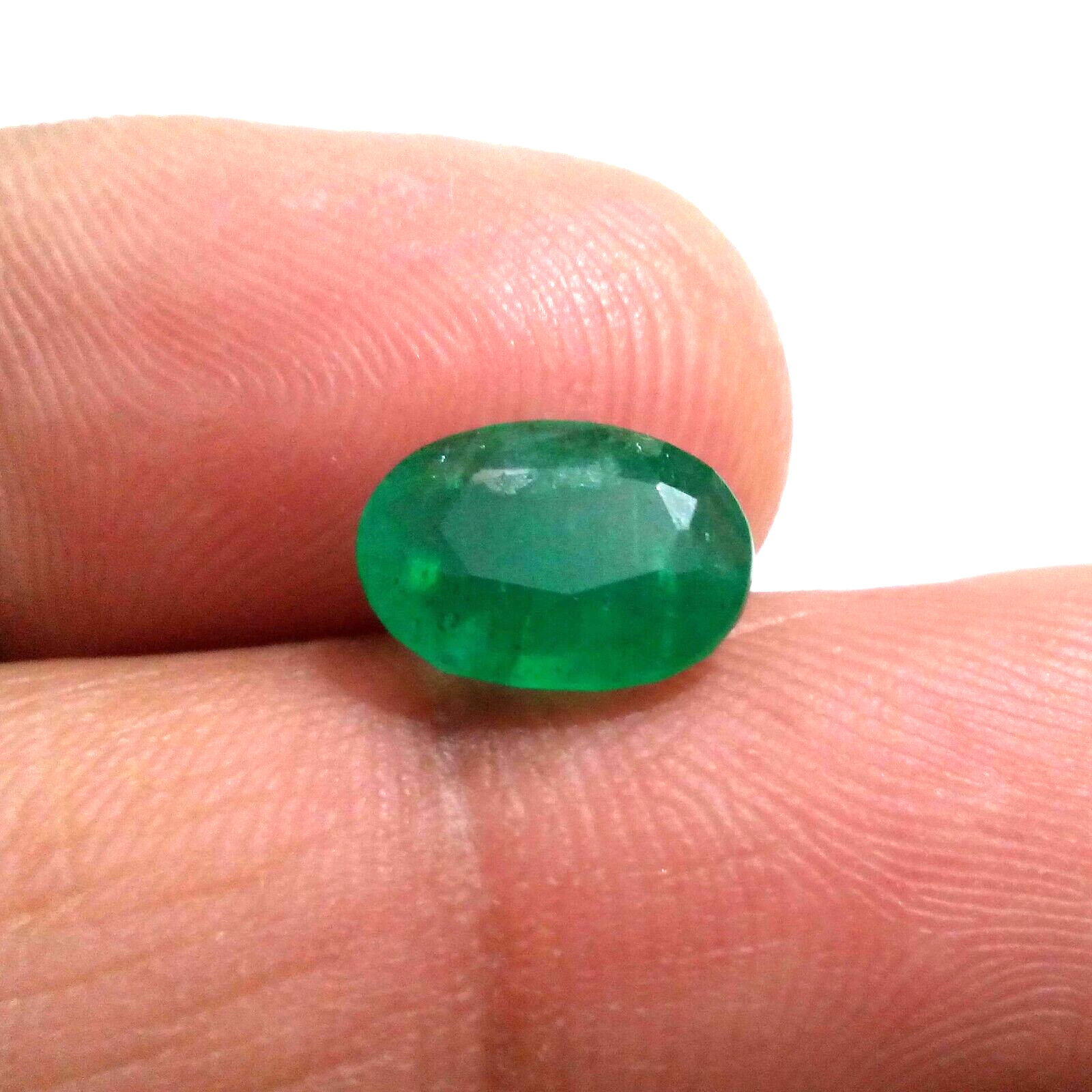 Fabulous Zambian Emerald Oval Shape 2.50 Crt Pretty Green Faceted Loose Gemstone