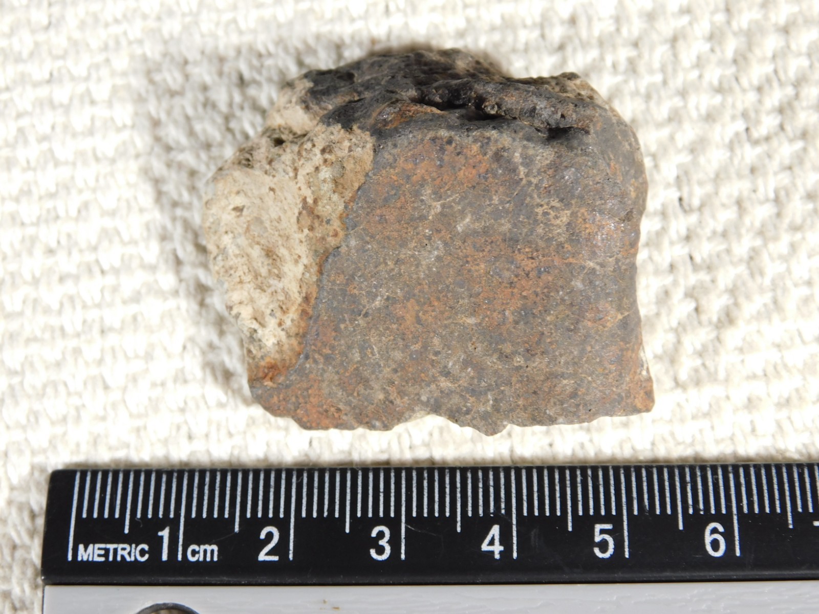 Stony METEORITE With Dark Fusion Crust 100% Natural Fell in Libya 42.2gr