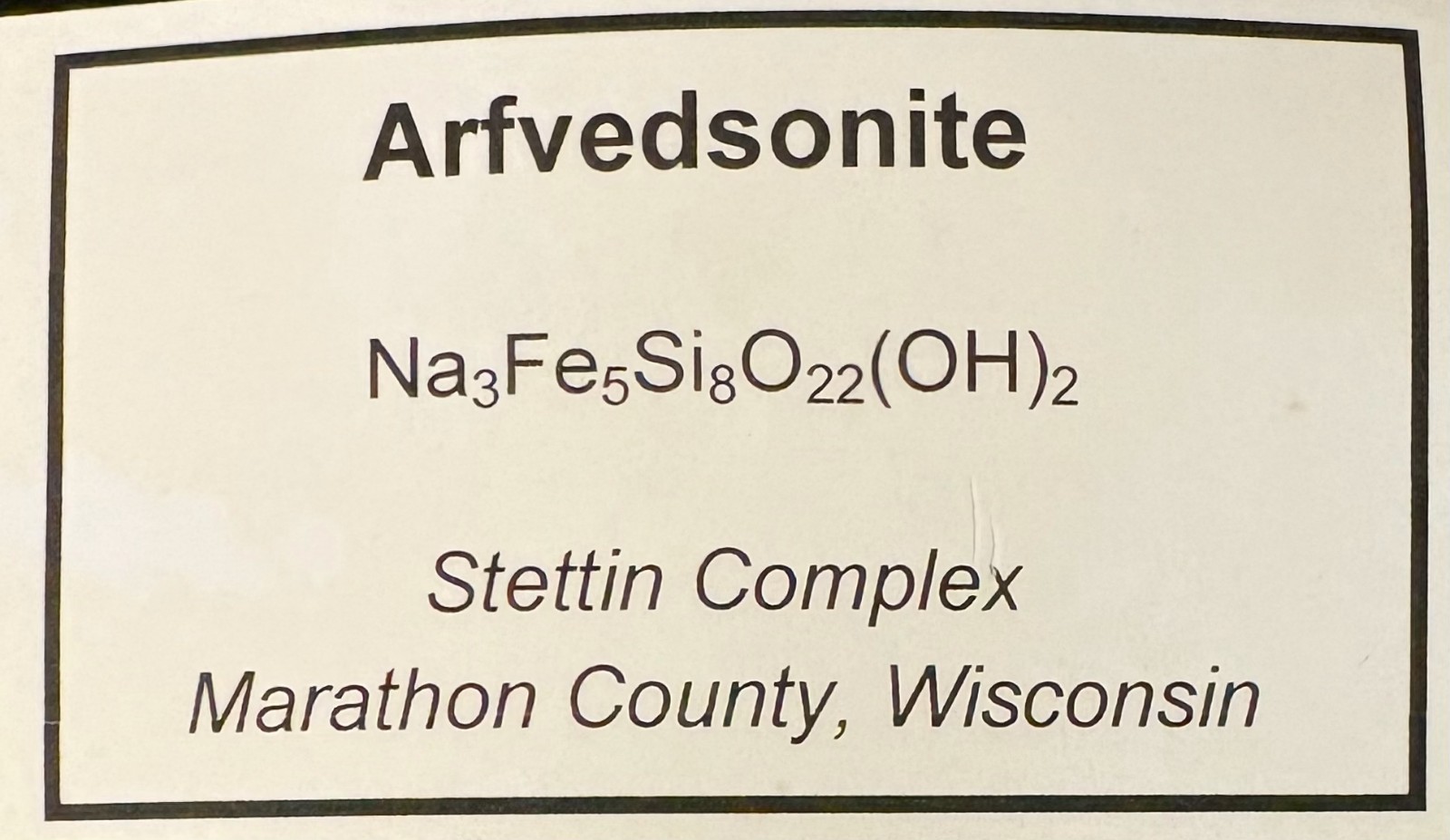 Arfvedsonite with Anorthoclase – Moonstone Quarry, Wisconsin, USA