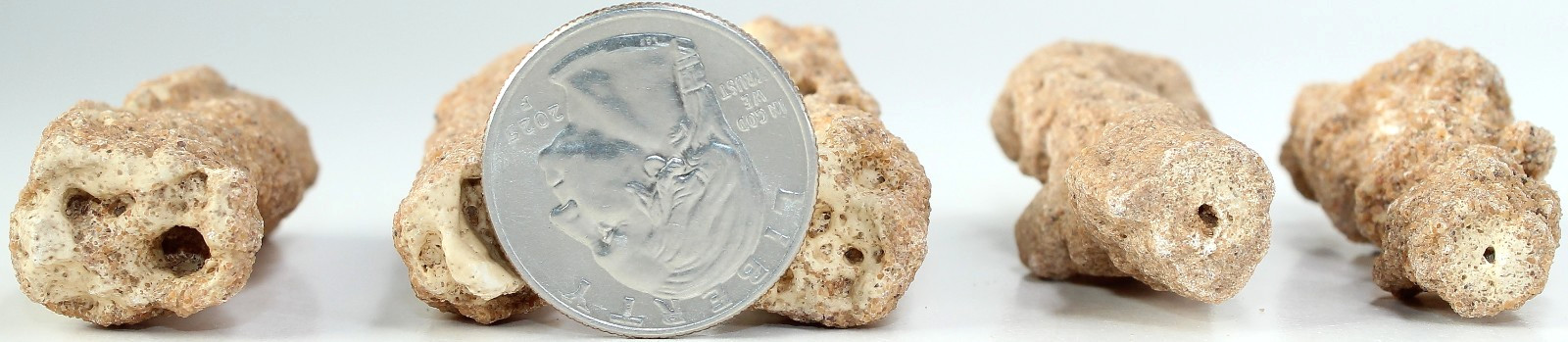 5 Pieces of Rare AAA Algerian Fulgurite (Petrified Lightning) / 76gr / 4109