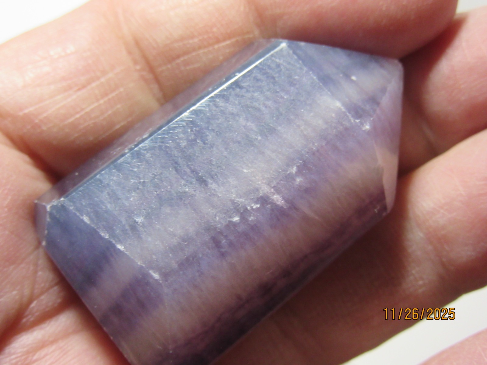 Polished Purple Fluorite 1 7/8 Inch Point Collectible PPFPC-1.8