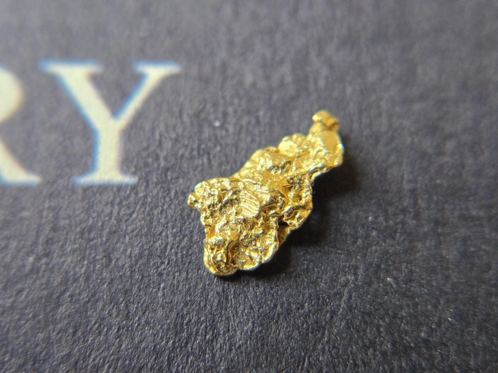 Crystalline Alaska Gold Nugget 0.262g Natural Placer Gold Display Specimen