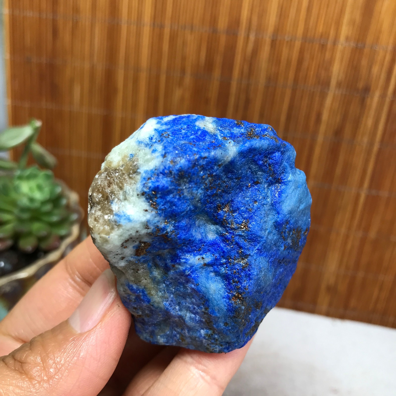 90g Natural lapis lazuli Crystal gemstone Rough Mineral Specimen healing A5475