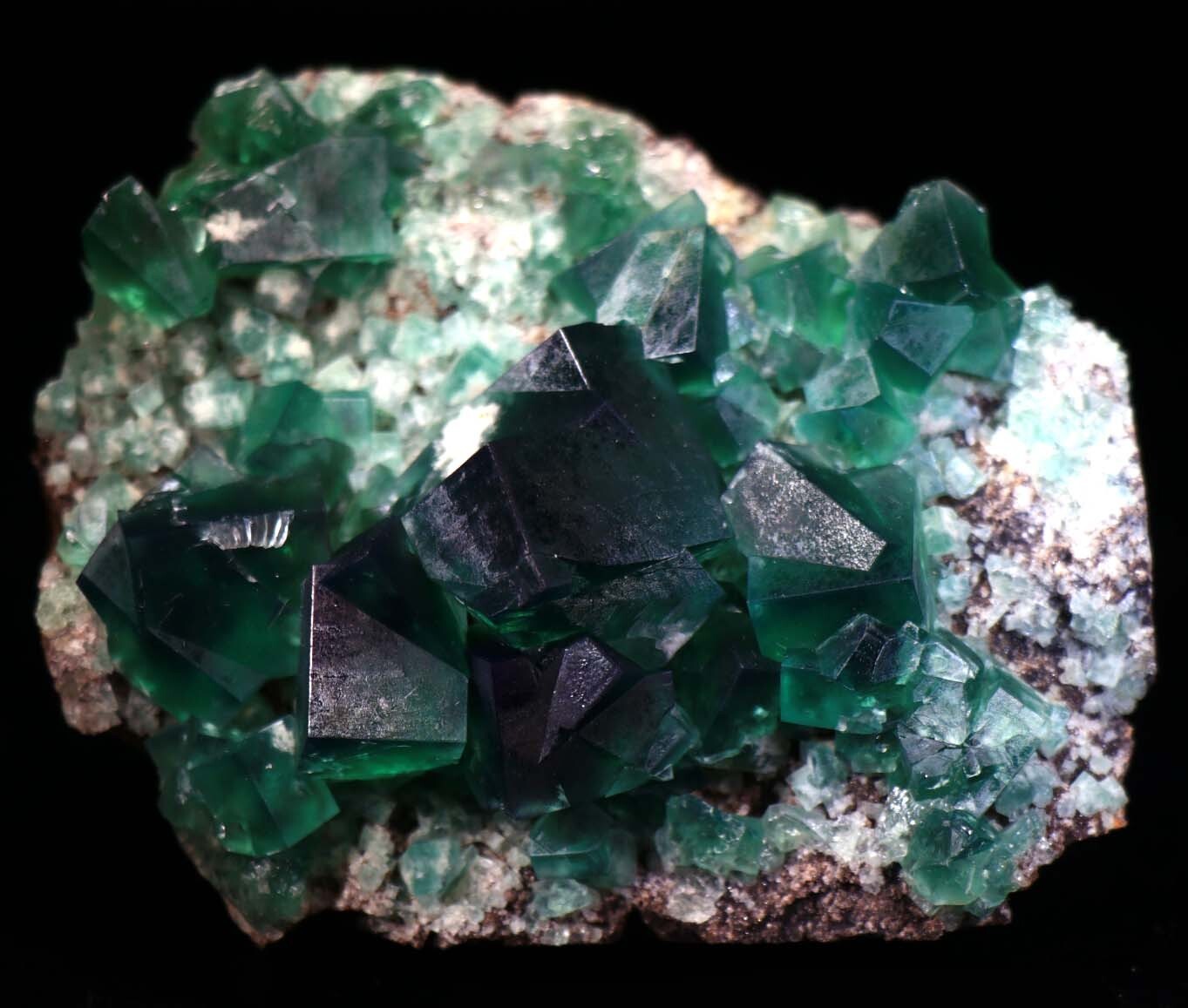 3.75 inch Blue Green FLUORITE Crystals, Rogerley UK! FL381