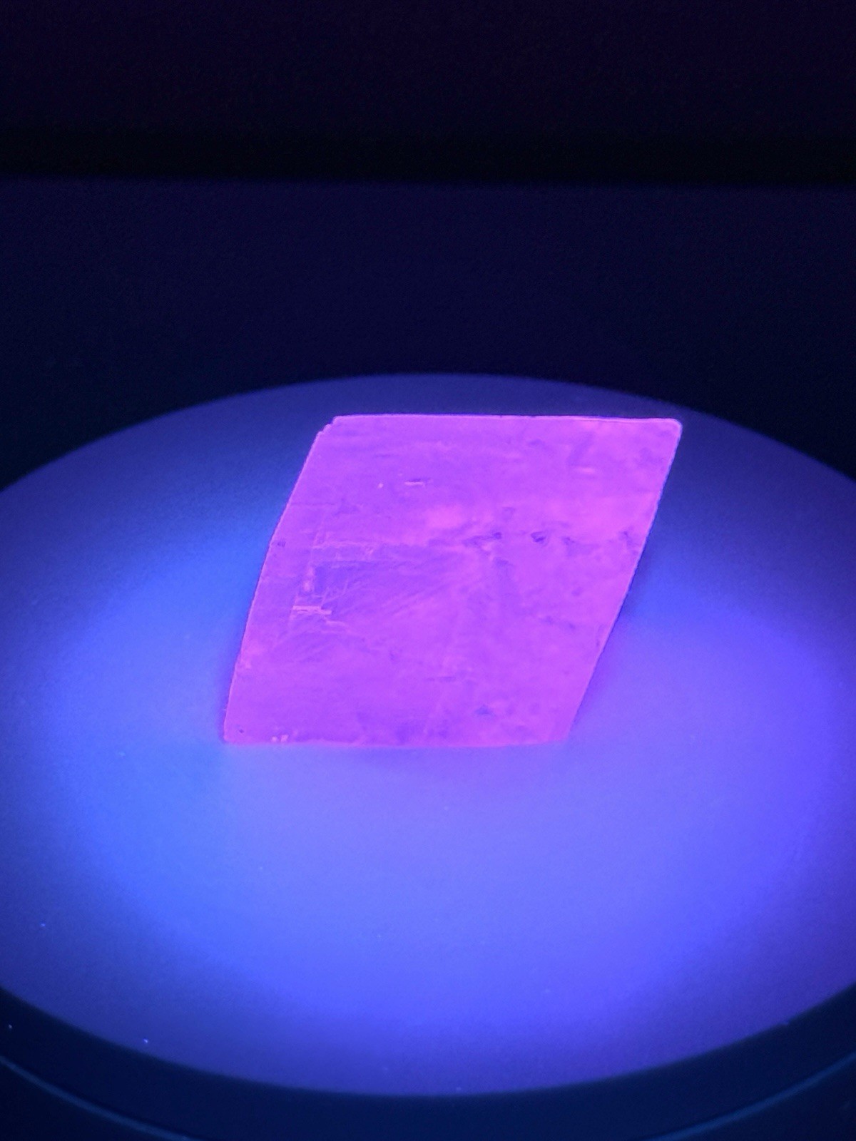 ETHEREAL Iceland Spar Calcite Crystal Specimen w/ Terlingua-type Fluorescence