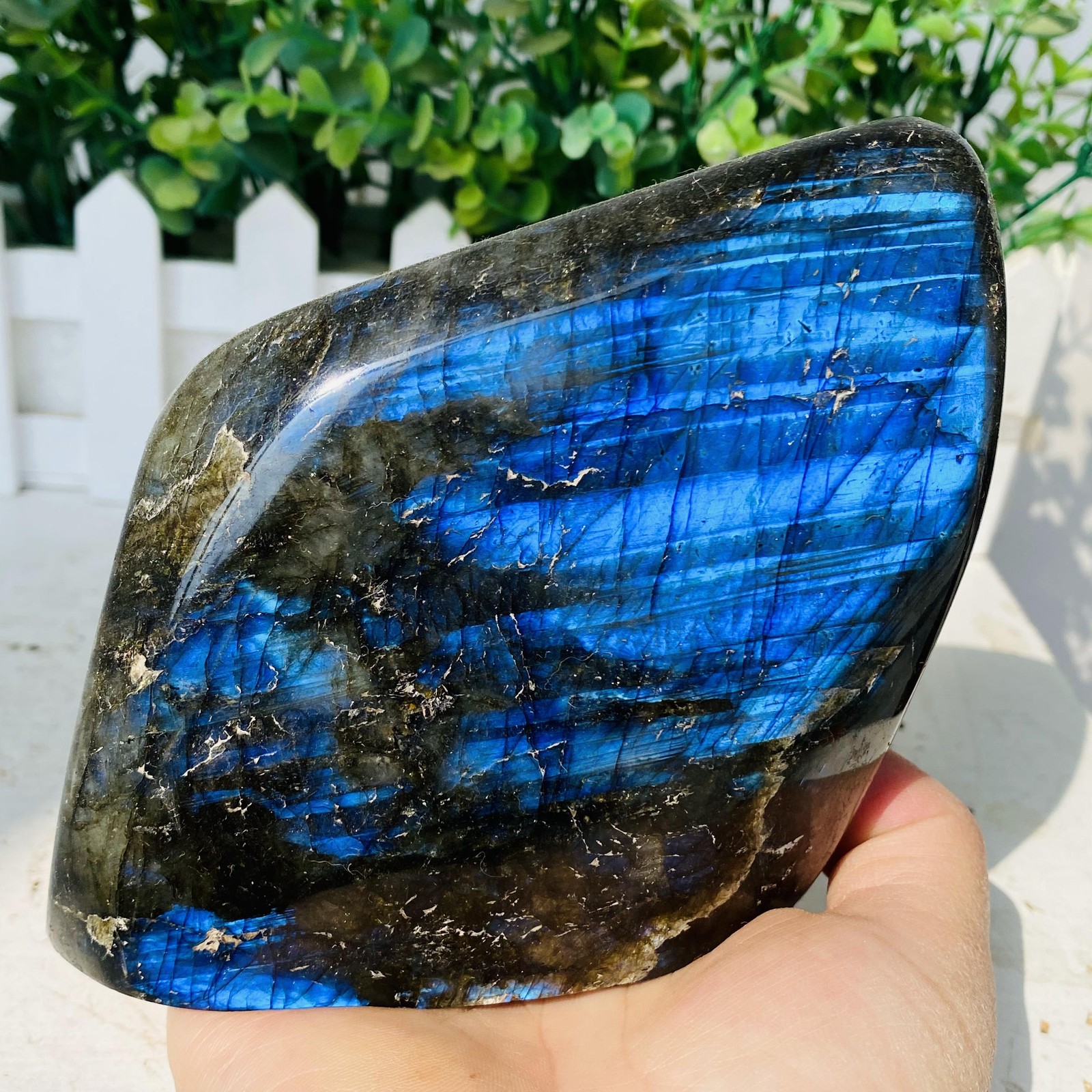 Natural Purple Labradorite Quartz Crystal Freeform Mineral Specimen 1060g