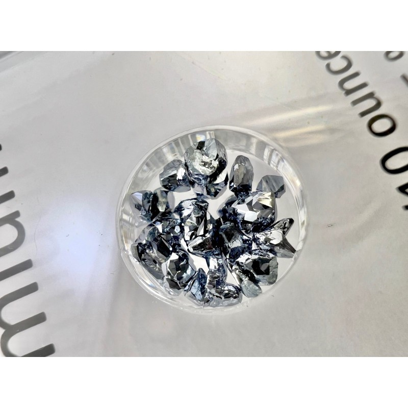 Crystalline Osmium 1/10th oz sealed in acrylic housing – Made in Austria