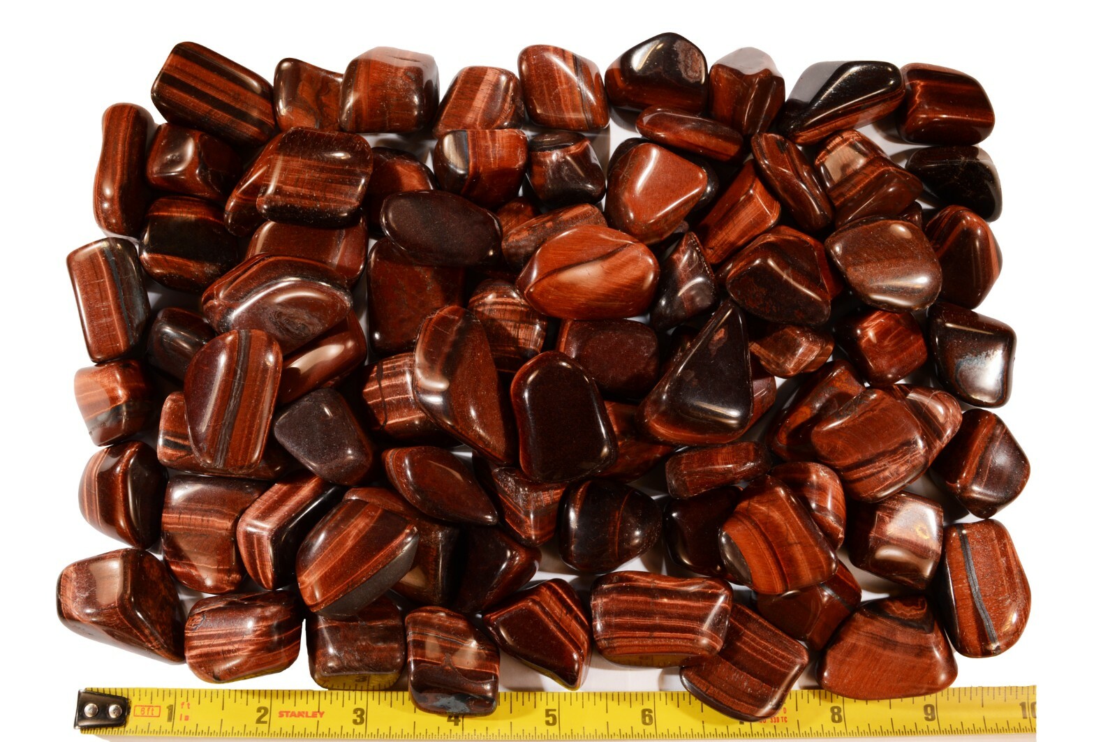 Red Tigers Eye 1 1/4″ Tumbled Polished Sacral Chakra Healing Reiki Crystal Gems