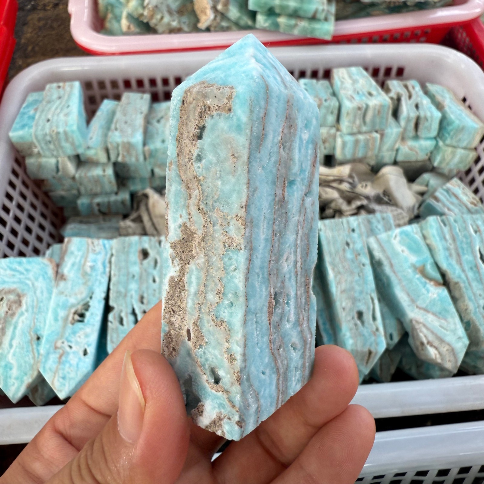 Natural Different grade Mine Healing Stone Obelisk Wand Home Decor 500g