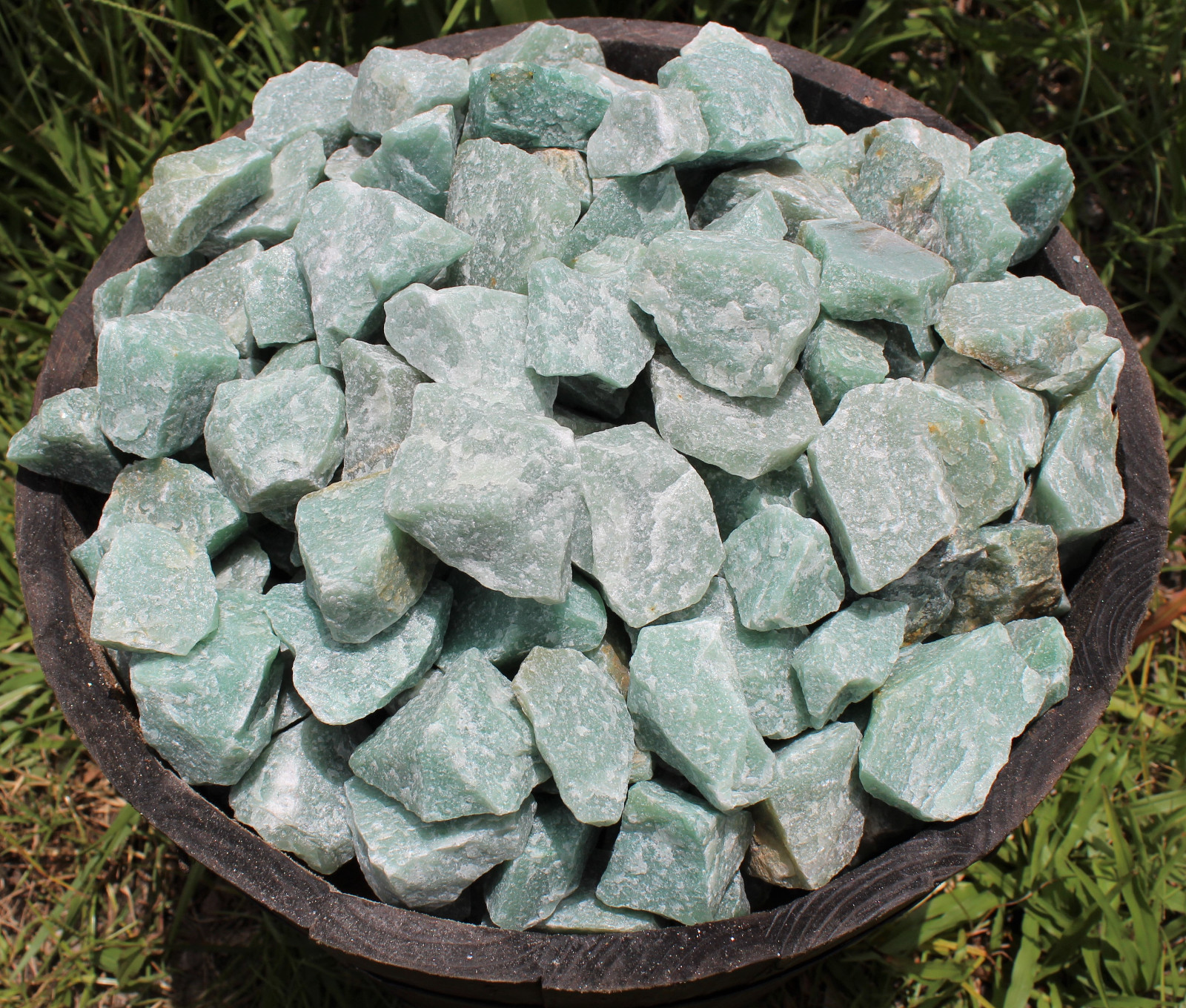 5 lb Bulk Lot Natural Rough Green Aventurine Gemstone Specimen Raw Healing 80 oz