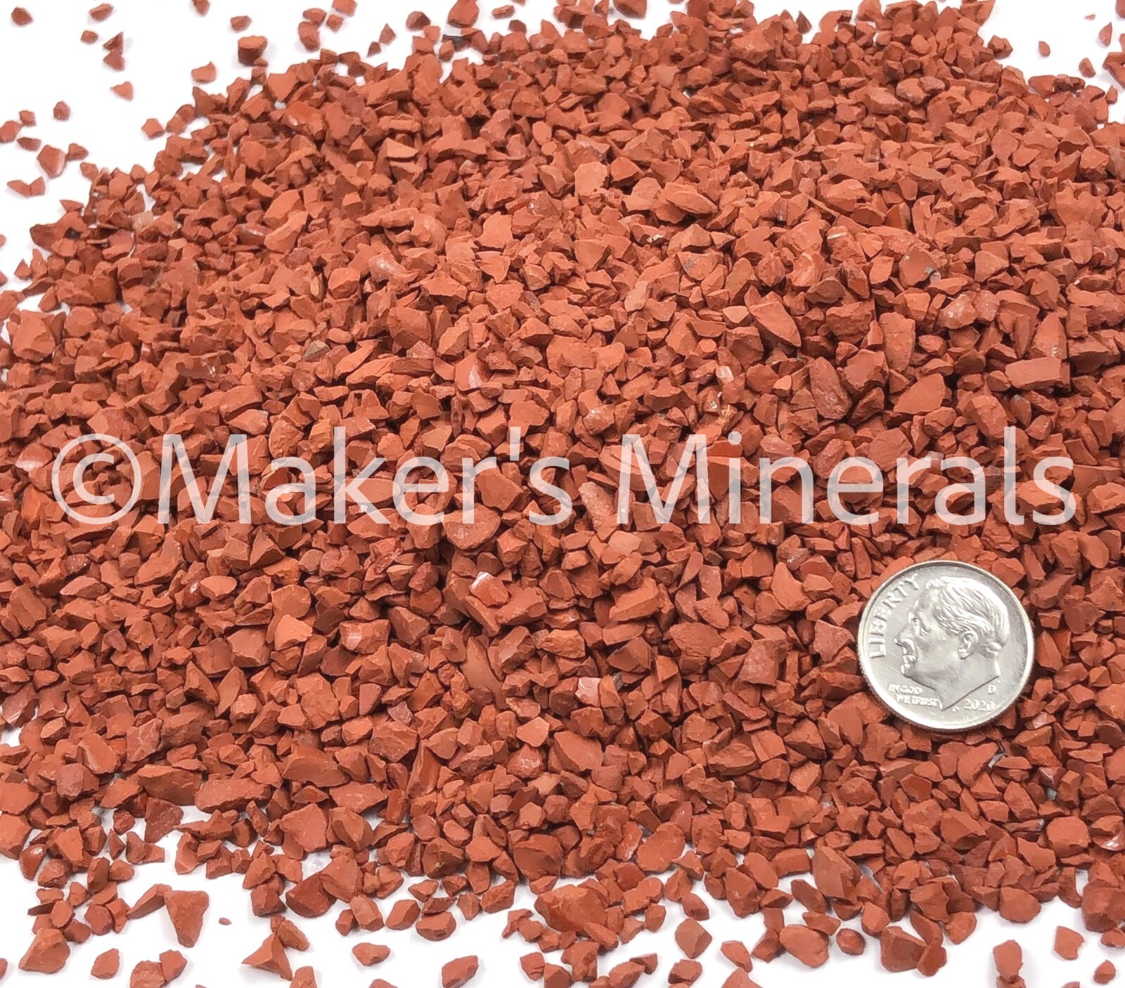 Crushed Red Jasper (Grade A), 4mm-2mm, Orgone, Stone Inlay, & Resin Supplies