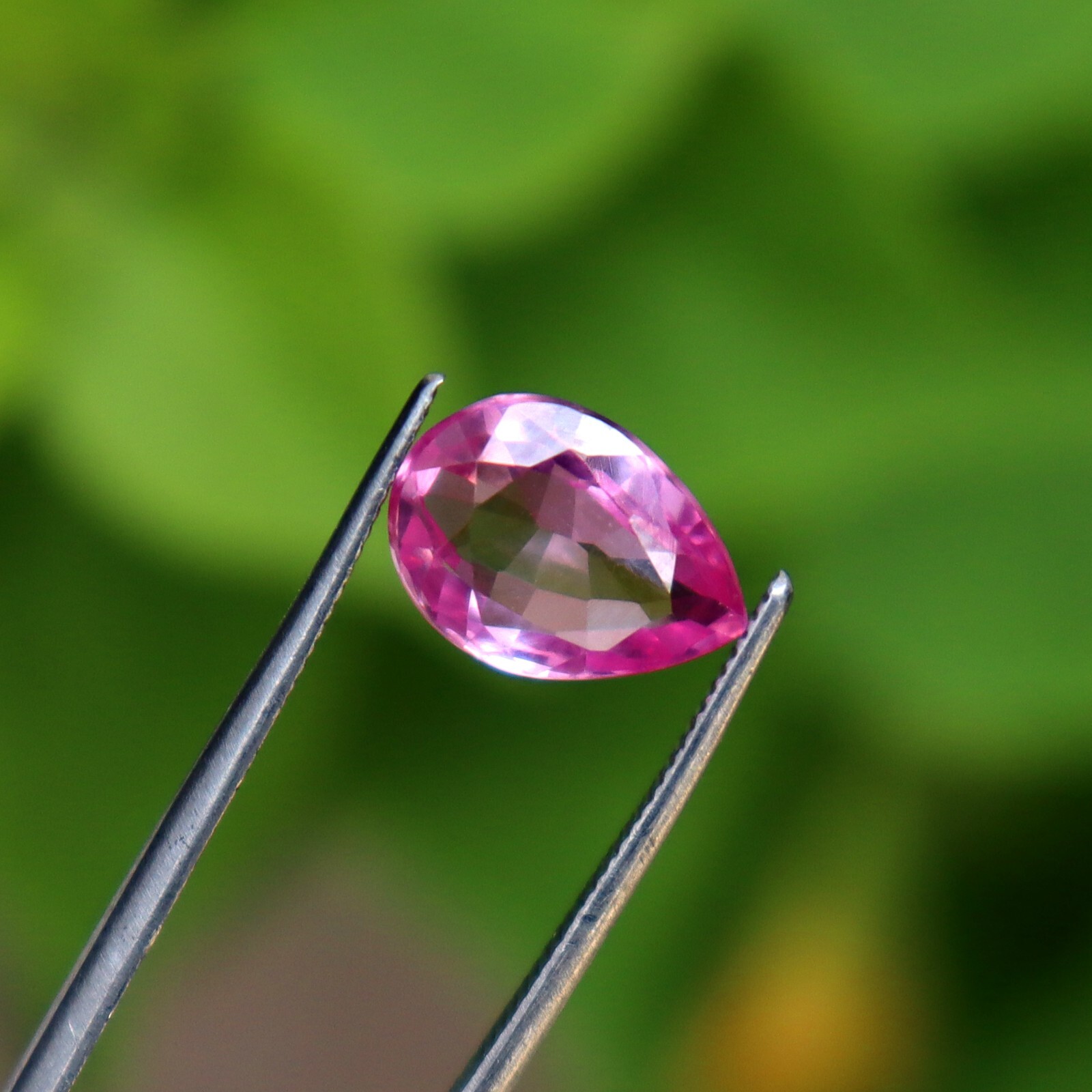 3.10 Ct Pink Sapphire Natural Certified Loose Gemstone Pear Shape Best Offer