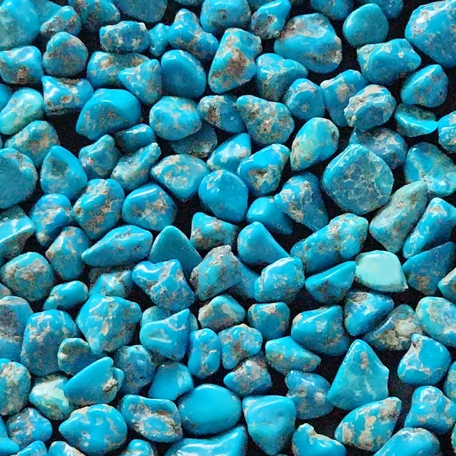 1/8th lb Stabilized Turquoise Stones, 55g/275ct Lots.
