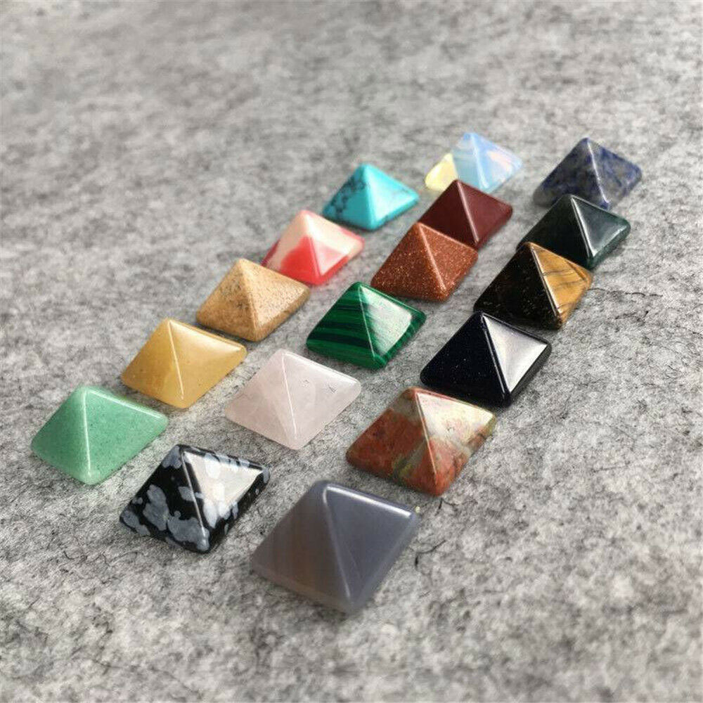 Wholesale 2024 New Chakra Pyramid Natural Stone Crystal Healing Spirituality