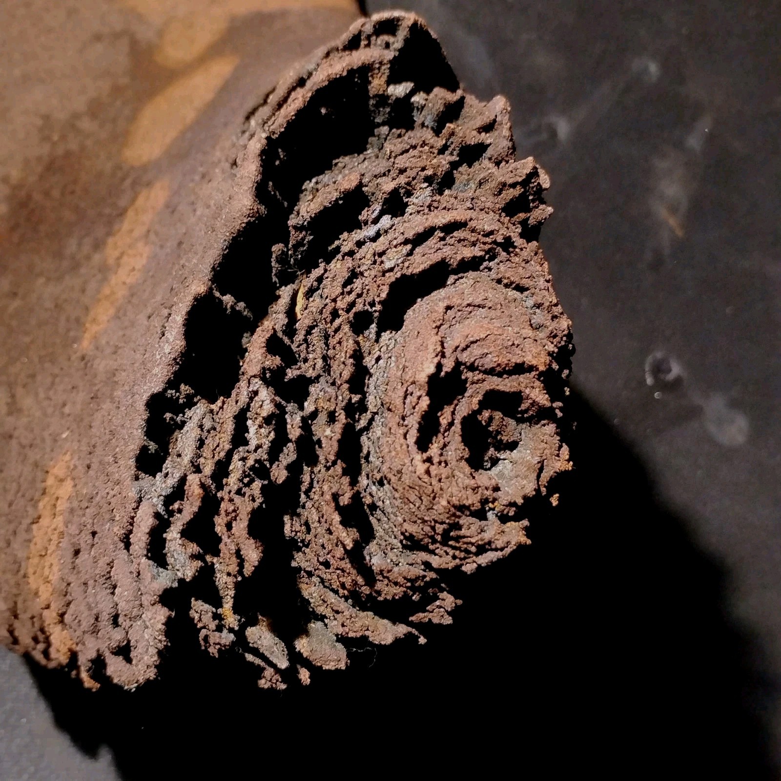 Massive Odd Rare Crystalline Iron Concretion 19.6 Lbs