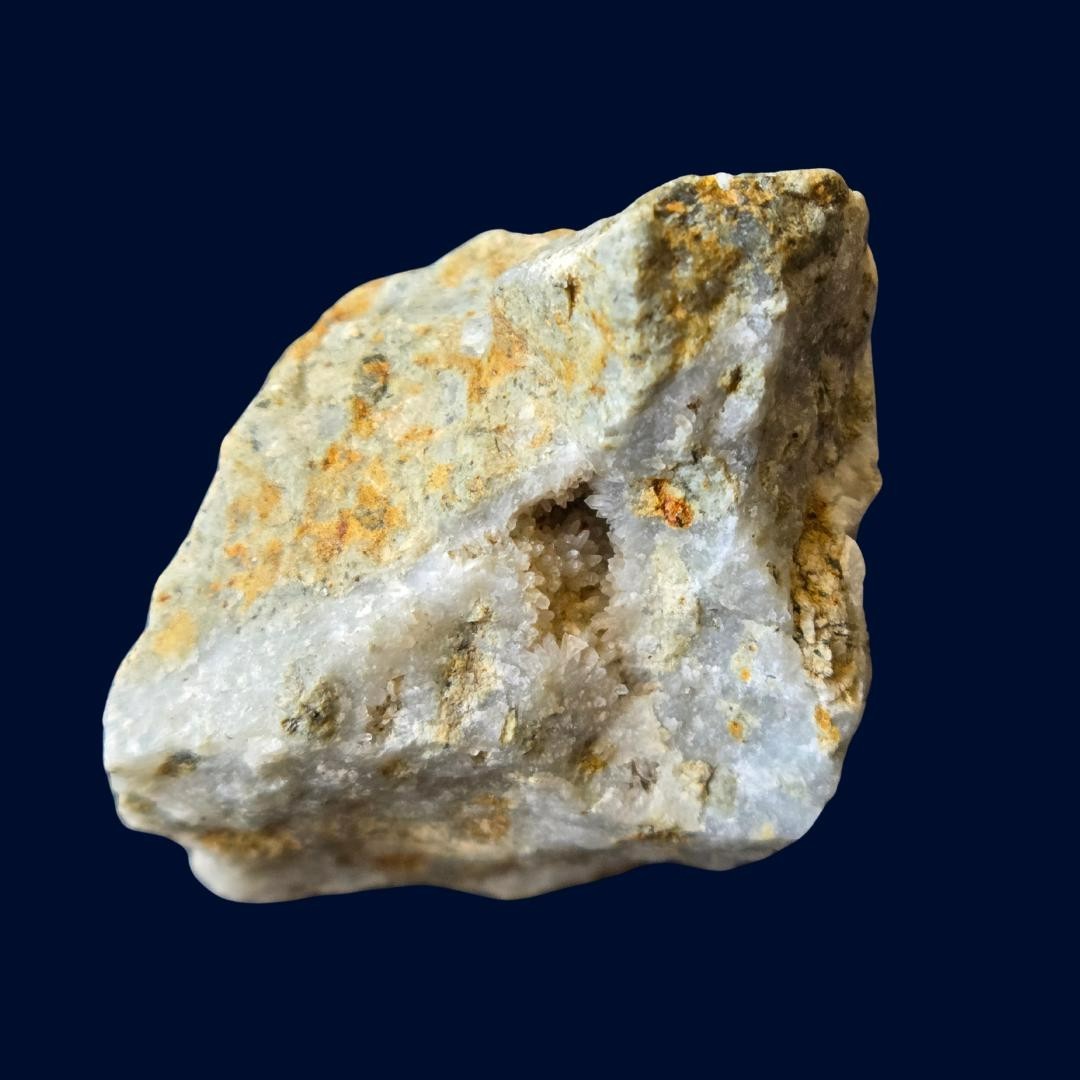 Virginia City Silver Ore 61g Druzy Quartz & Metallic Comstock Mine Specimen