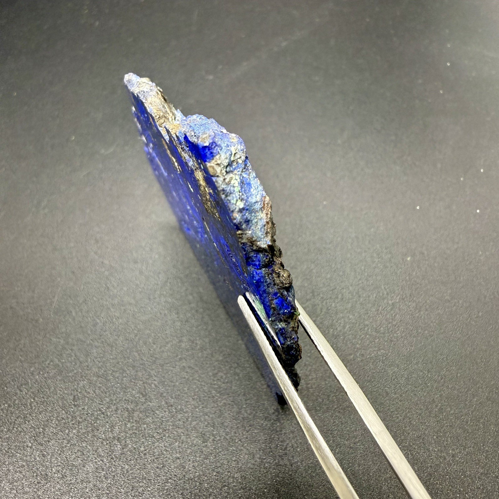 Natural Azurite Slice, Mineral Specimen – Altai Mountains, Siberia