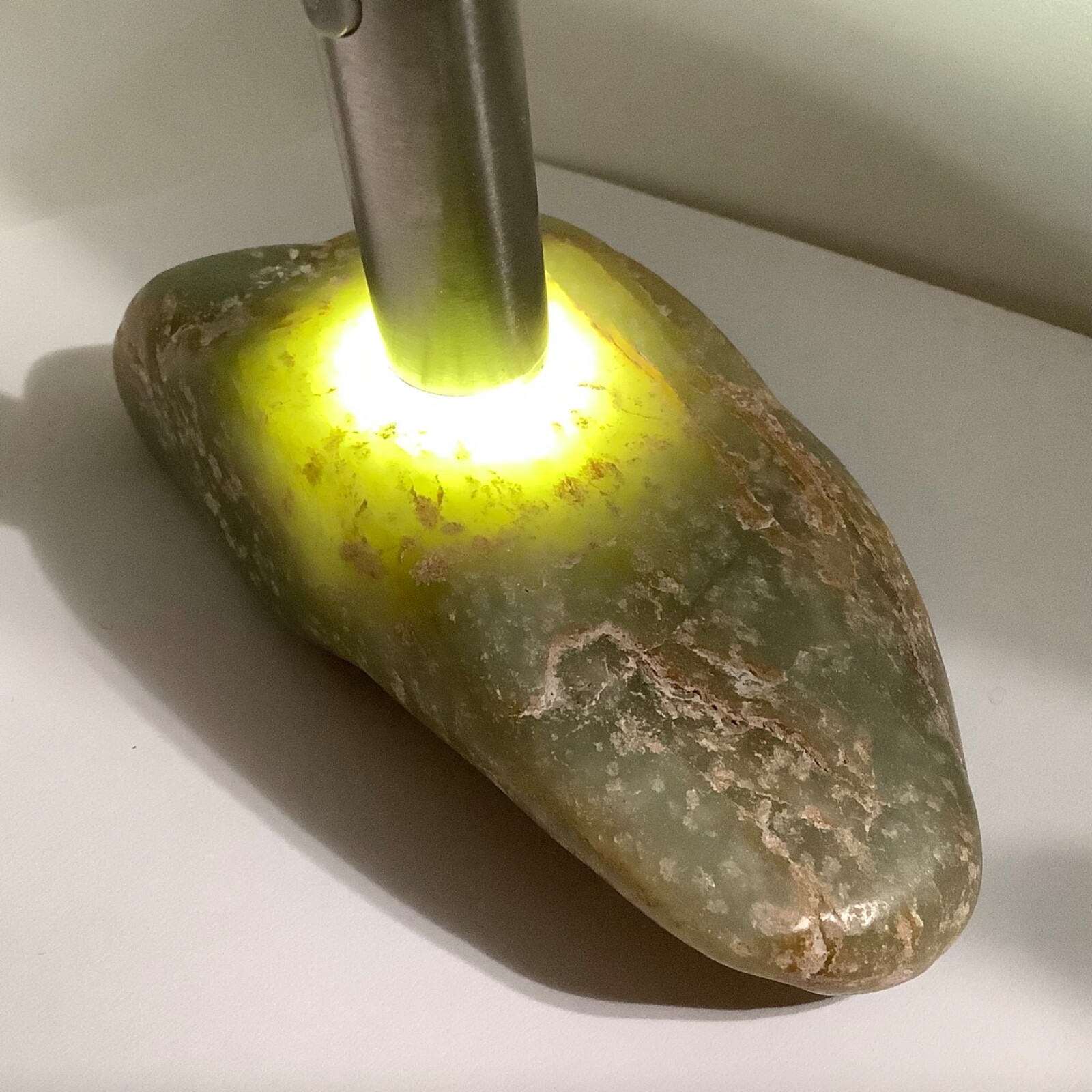 Siberian Jade Cobble Pistachio Green Nephrite Jade Stone Vitim River Siberia