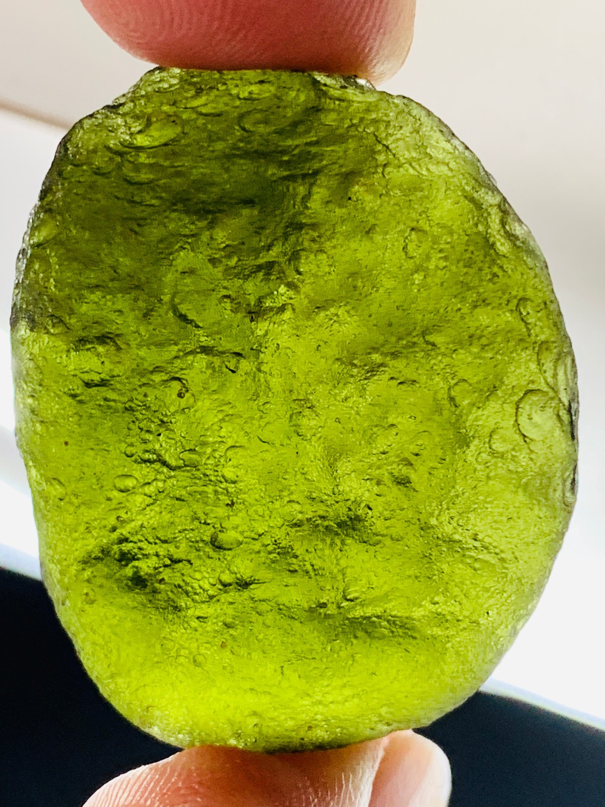 TOP Moldavite Raw Moldavite Crystal from Czech Republic PICcertificate 69CT