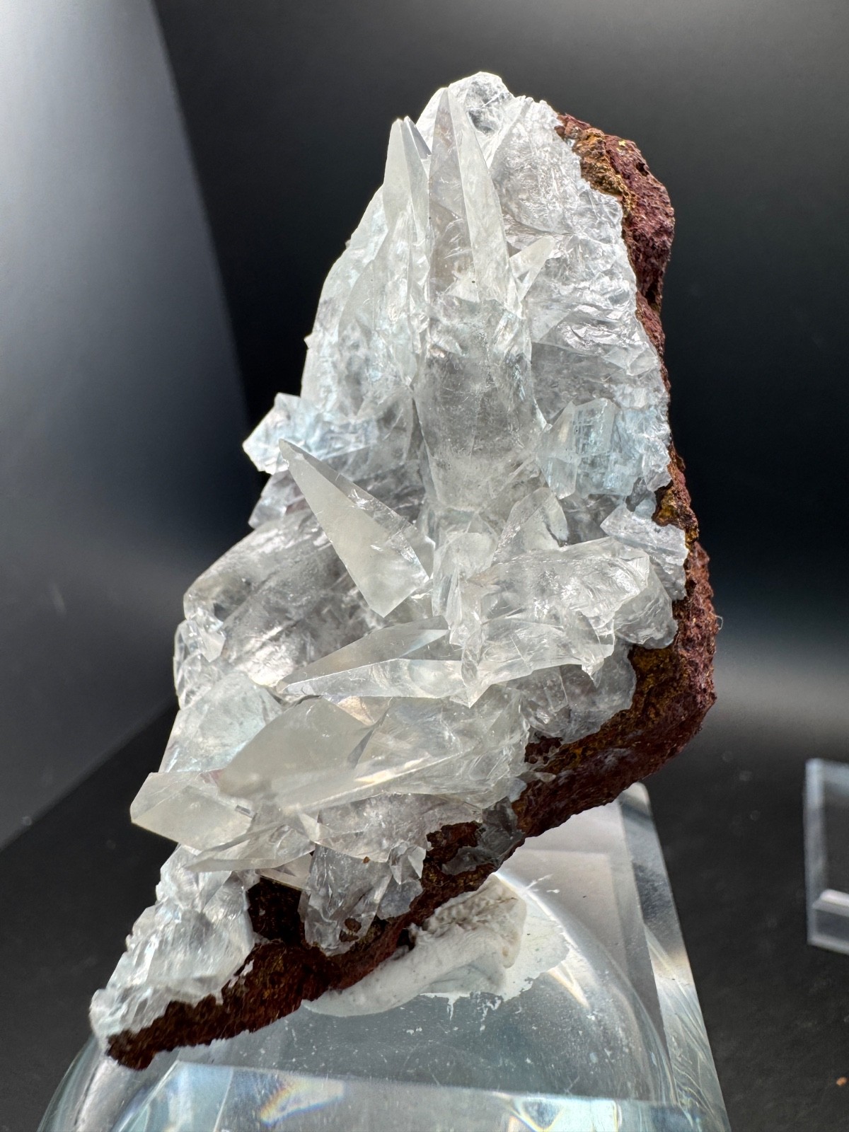 6223 High Quality Sharp, Clear Calcite Cluster Ojuela Mine, Durango MX 58g