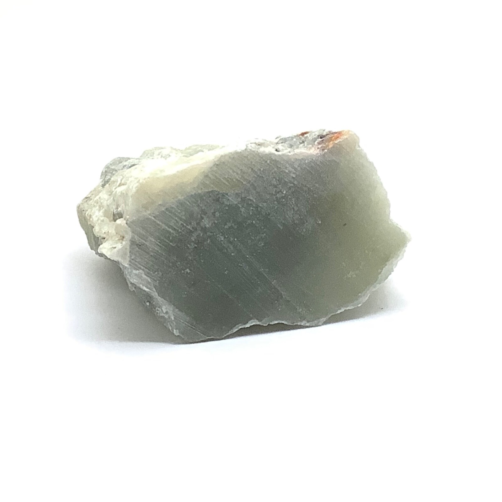 Siberian Jade Ventifact Pistachio Green Nephrite Jade Mountain Vitim Siberia 64g