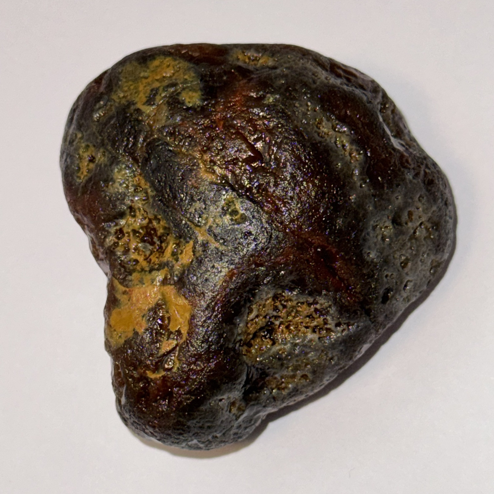 5.25 oz Lake Superior Agate with Limonite, Dark Husk With Frost