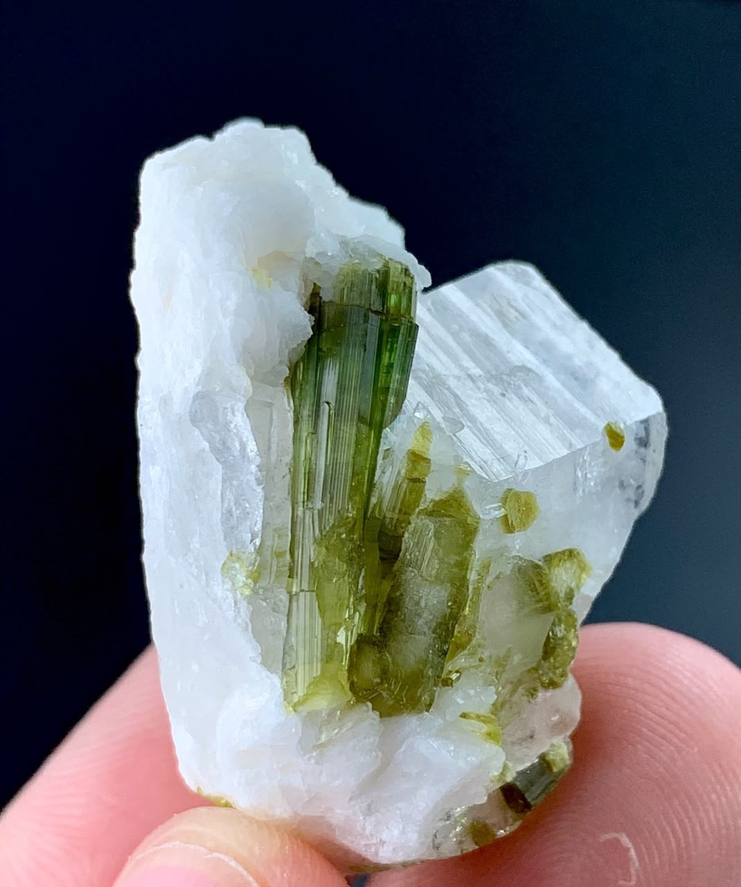 93 Carat Tourmaline Crystal and Quartz Specimen From Afghanistan