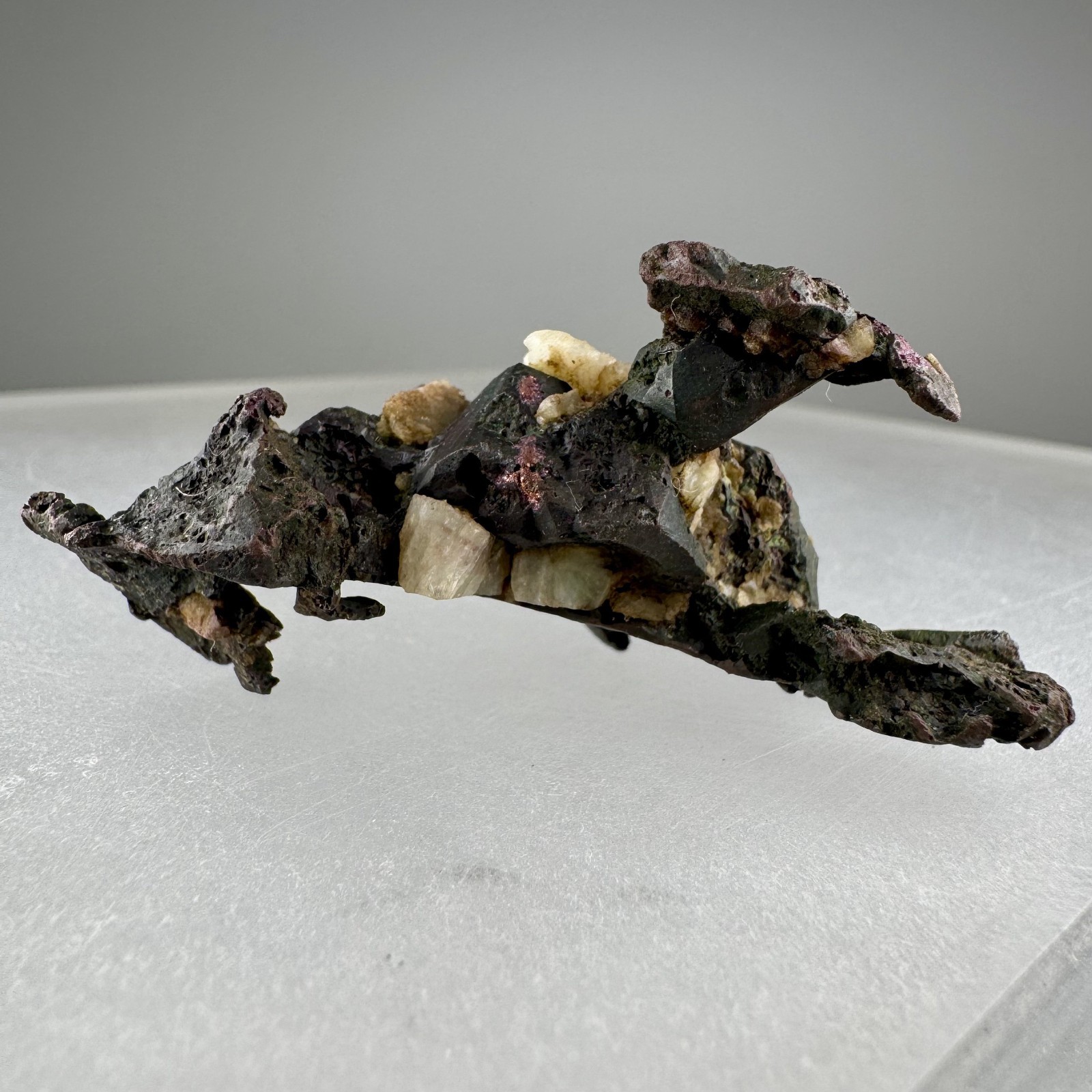 Nice Sharp Copper Crystals: No. 4 shaft, Cliff Mine, Allouez Township, Michigan