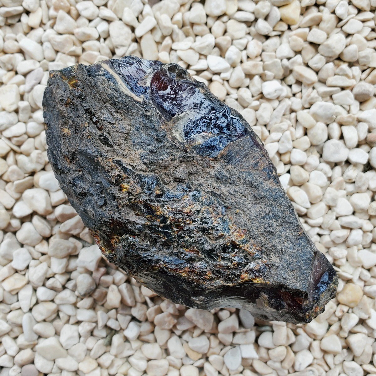 291 Grams Sumatran Blue Amber Rough #64