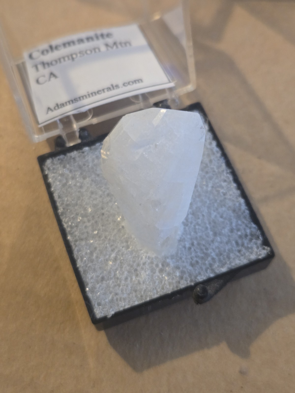 Beautiful Colemanite Thumbnail specimen