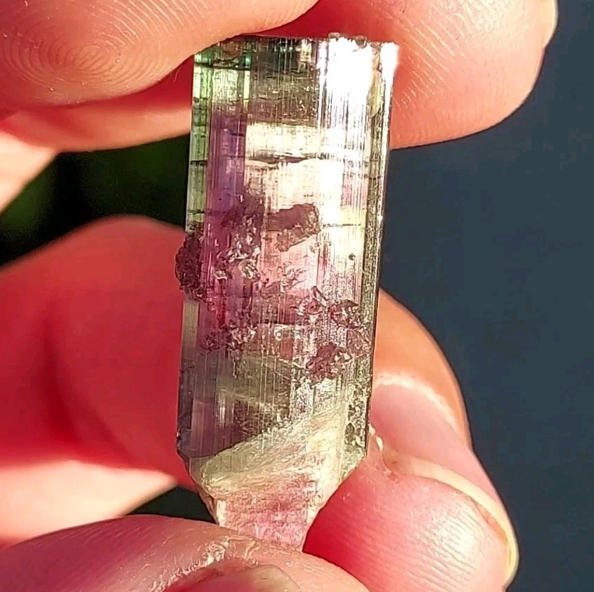 ULTRA RARE BURKHARD’S POCKET TOURMALINE NO REPAIRS PEDERNEIRA MINE BRAZIL