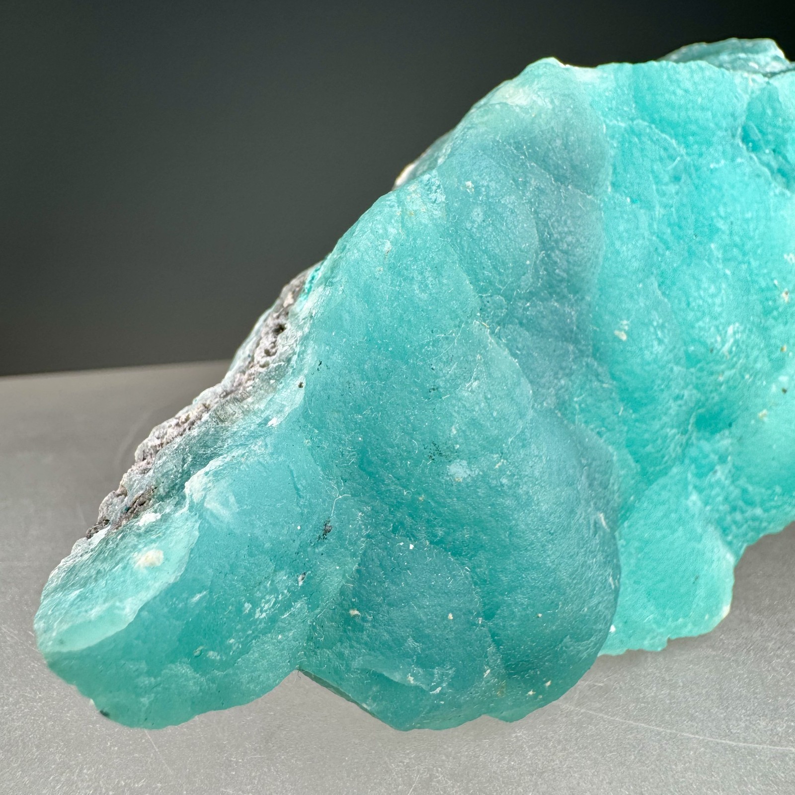 Vibrant Blue Smithsonite: Yanga Koubenza mines, Mfouati, Republic of Congo