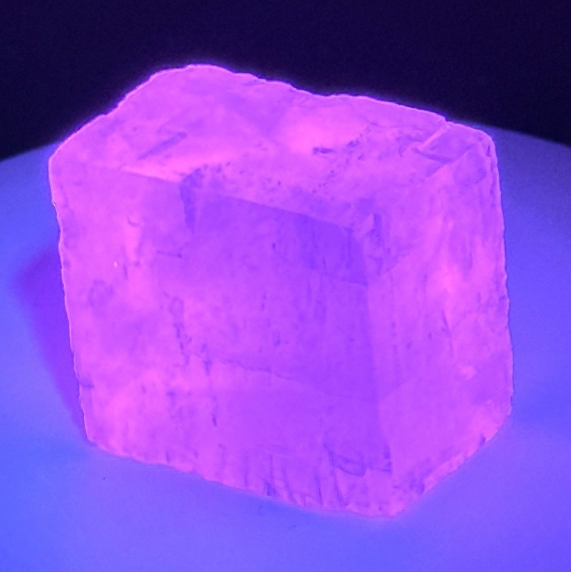 ETHEREAL Iceland Spar Calcite Crystal Specimen w/ Terlingua-type Fluorescence